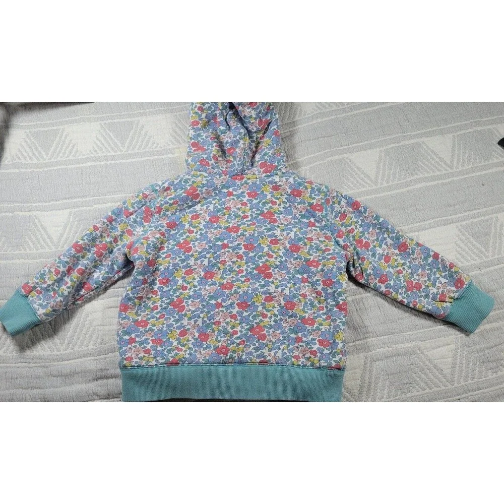 Boden Girls‎ Floral Sherpa-Lined Zip Hoodie – Size 5–6Y (116cm)